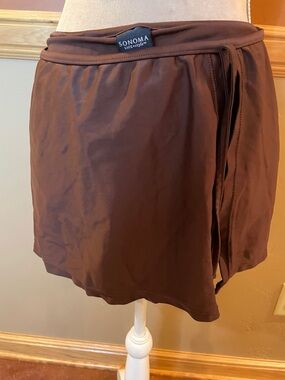 SONOMA swim skirt brown with side tie
